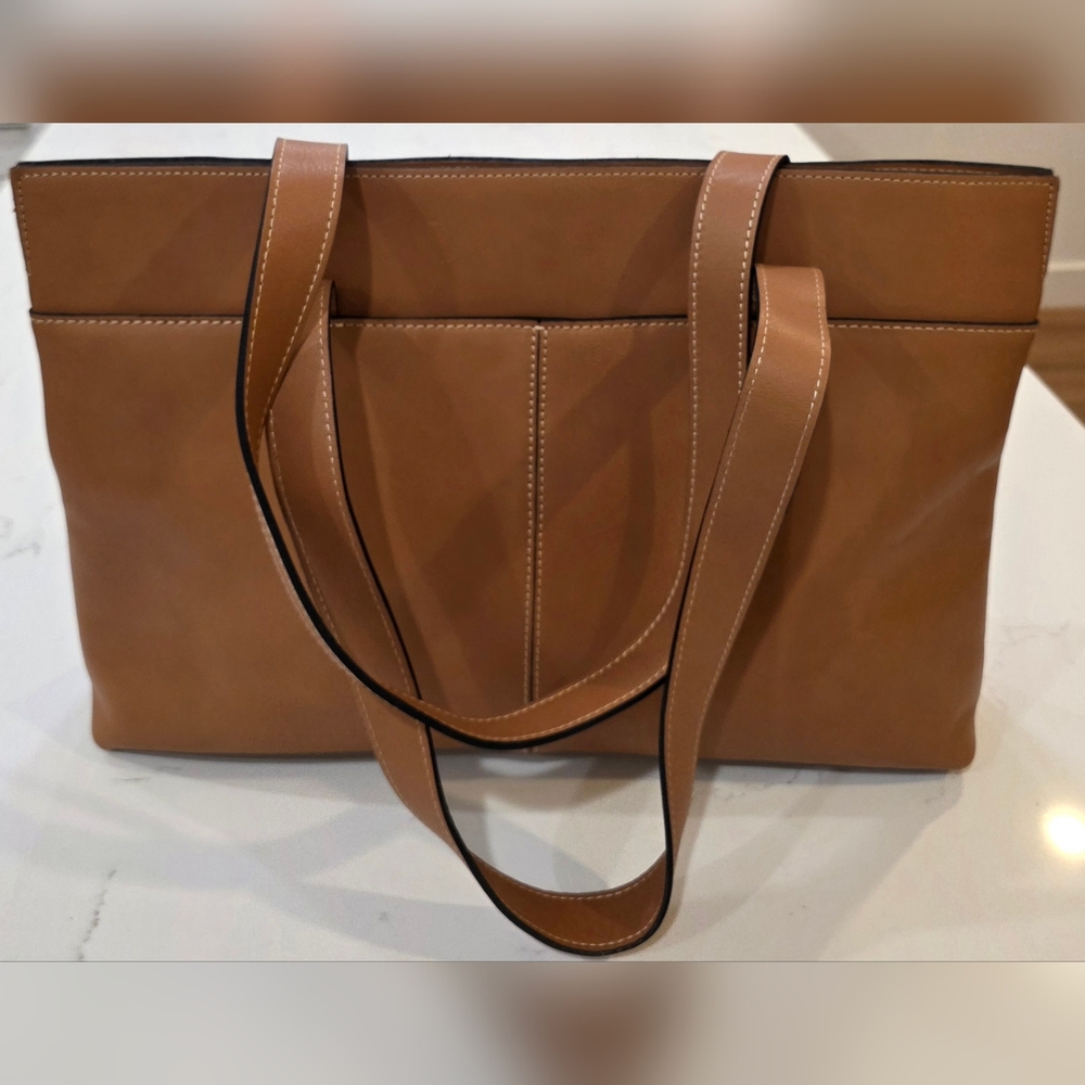 Patricia Nash 100% Leather Bag Hazelnut - Picture 7 of 16